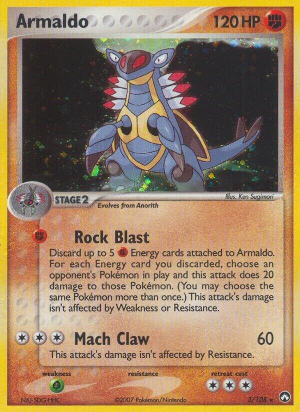 Pokémon Armaldo #3/108 EX Power Keepers Holo Rare Holofoil Near Mint English Trading Card — catalog front, TCGplayer SKU 1262703