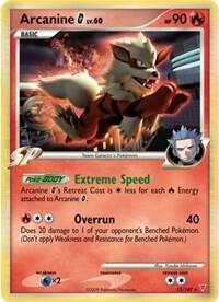 Pokémon Arcanine G #015/147 Deck Exclusives Holo Rare Holofoil Lightly Played English Trading Card — catalog front, TCGplayer SKU 1281207
