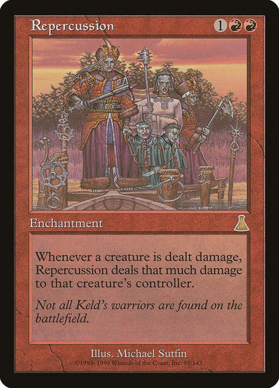 Magic Repercussion #95 Urza's Destiny Rare Non-Foil Near Mint English Trading Card — catalog front, TCGplayer SKU 19727