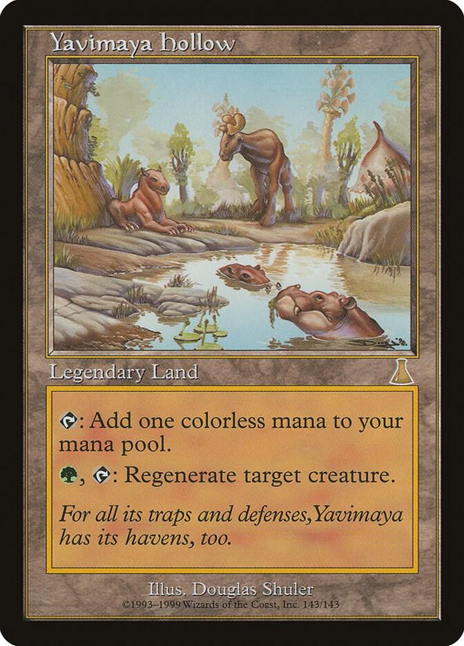 Magic Yavimaya Hollow #143 Urza's Destiny Rare Non-Foil Near Mint Trading Card