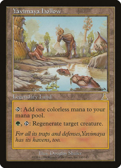 Magic Yavimaya Hollow #143 Urza's Destiny Rare Non-Foil Near Mint Trading Card