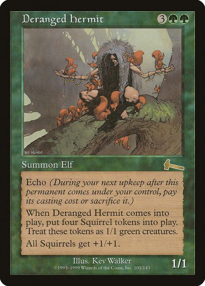 Magic Deranged Hermit #101 Urza's Legacy Rare Non-Foil Near Mint English Trading Card — catalog front, TCGplayer SKU 19799