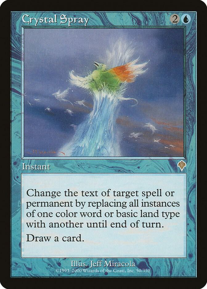 Magic Crystal Spray #50 Invasion Rare Non-Foil Near Mint English Trading Card — catalog front, TCGplayer SKU 20931