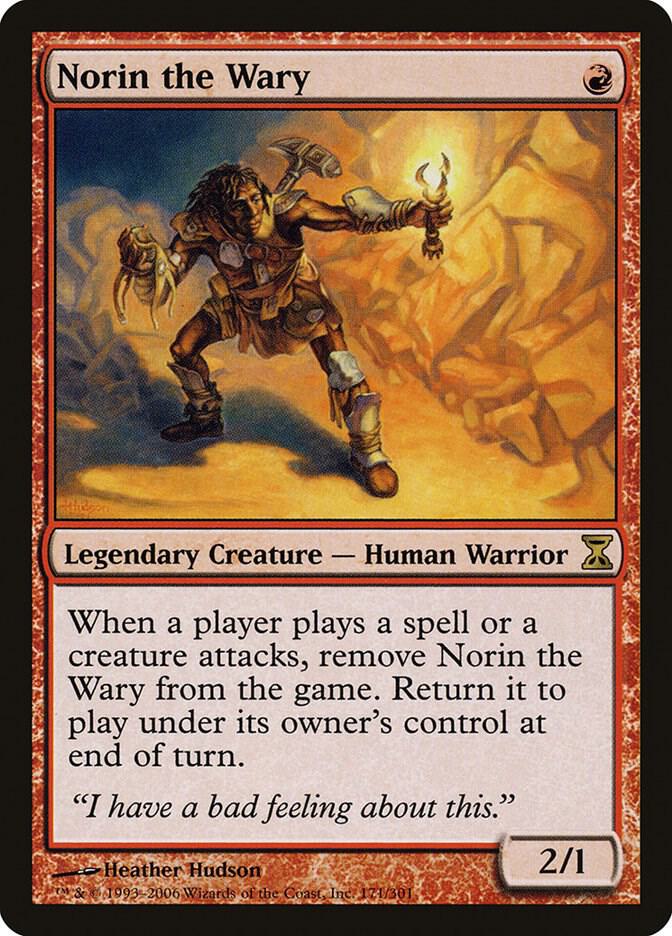 Magic Norin the Wary #171 Time Spiral Rare Non-Foil Near Mint English Trading Card — catalog front, TCGplayer SKU 25910