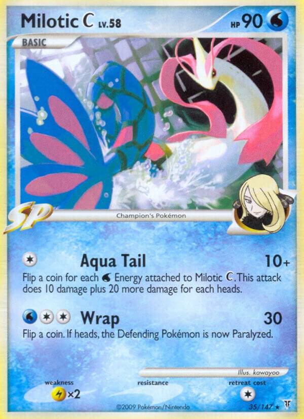 Pokémon Milotic C #35 Supreme Victors Rare Reverse Holofoil Lightly Played English Trading Card — catalog front, TCGplayer SKU 2733999