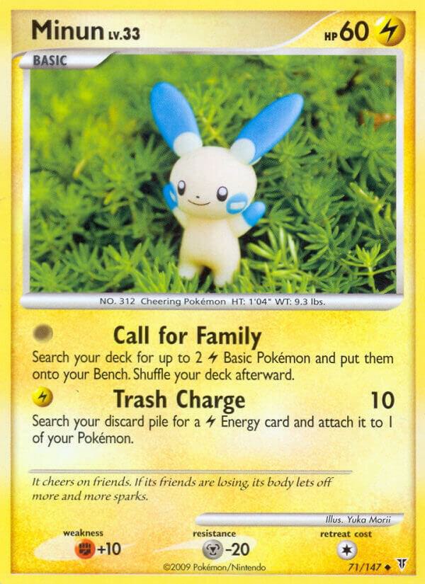 Pokémon Minun #71 Supreme Victors Uncommon Reverse Holofoil Lightly Played English Trading Card — catalog front, TCGplayer SKU 2734179