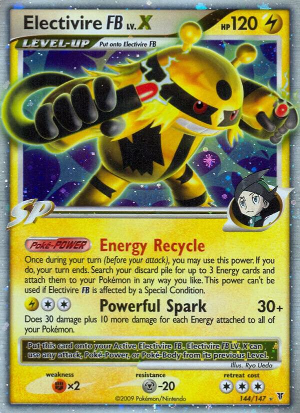 Pokémon Electivire FB Lv.X #144 Supreme Victors Ultra Rare Holofoil Damaged English Trading Card — catalog front, TCGplayer SKU 2734547