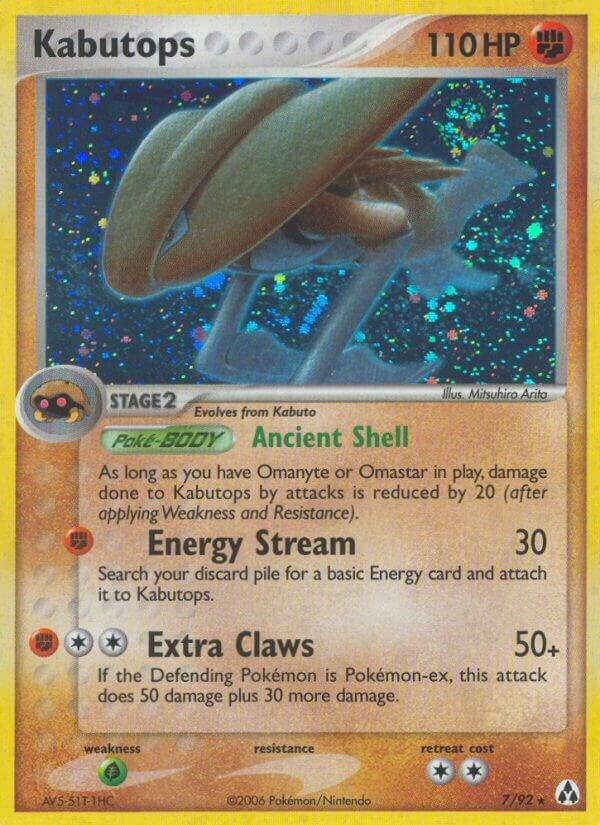 Pokémon Kabutops #7/92 EX Legend Maker Holo Rare Reverse Holofoil Lightly Played English Trading Card — catalog front, TCGplayer SKU 2736803