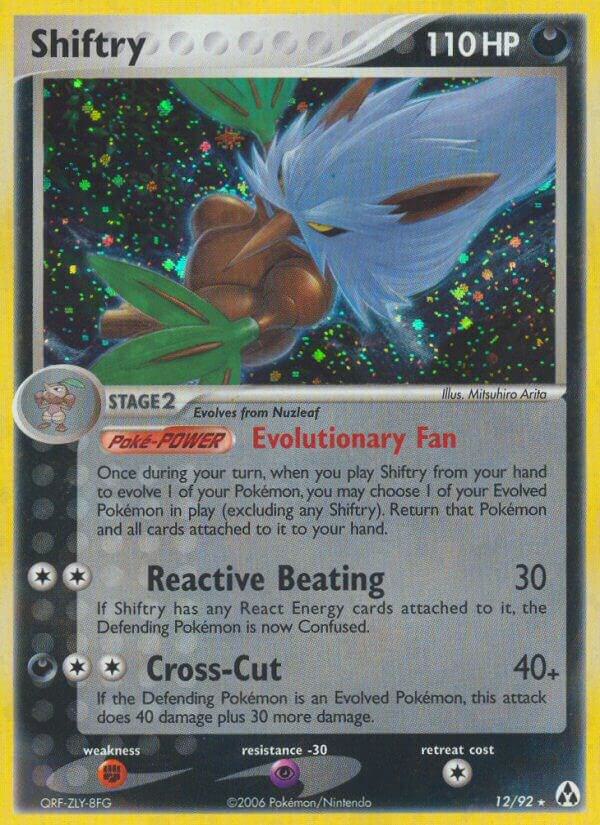 Pokémon Shiftry #12/92 EX Legend Maker Holo Rare Holofoil Near Mint English Trading Card — catalog front, TCGplayer SKU 2736892