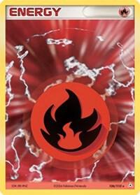 Pokémon Fire Energy #106/110 EX Holon Phantoms Holo Rare Holofoil Near Mint English Trading Card — catalog front, TCGplayer SKU 2829419