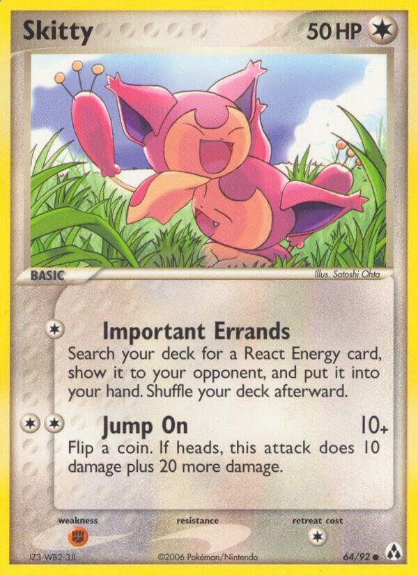 Pokémon Skitty #64/92 EX Legend Maker Common Reverse Holofoil Near Mint English Trading Card — catalog front, TCGplayer SKU 2837522