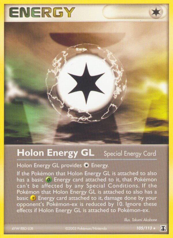 Pokémon Holon Energy GL #105/113 EX Delta Species Rare Reverse Holofoil Near Mint English Trading Card — catalog front, TCGplayer SKU 2837887