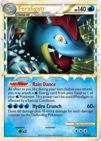 Pokémon Feraligatr #HGSS07 HGSS Promos Prime Holofoil Moderately Played Trading Card