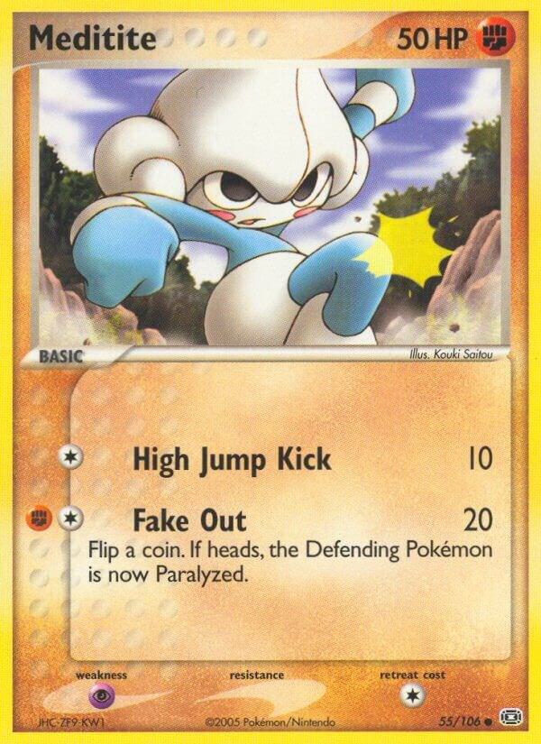 Pokémon Meditite #55/106 EX Emerald Common Reverse Holofoil Near Mint English Trading Card — catalog front, TCGplayer SKU 2866832