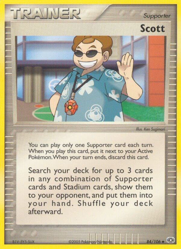 Pokémon Scott #84/106 EX Emerald Uncommon Reverse Holofoil Lightly Played English Trading Card — catalog front, TCGplayer SKU 2867006