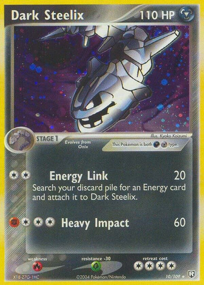 Pokémon Dark Steelix #10/109 EX Team Rocket Returns Holo Rare Reverse Holofoil Lightly Played Trading Card