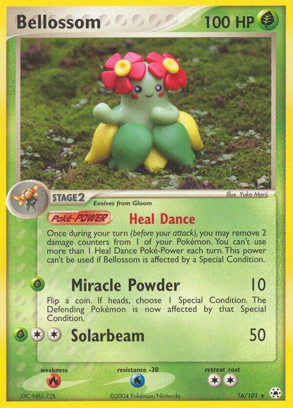 Pokémon Bellossom #16/101 EX Hidden Legends Rare Reverse Holofoil Lightly Played Trading Card