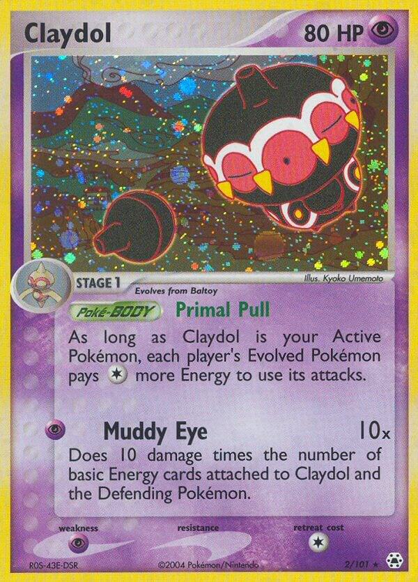 Pokémon Claydol #2/101 EX Hidden Legends Holo Rare Holofoil Near Mint English Trading Card — catalog front, TCGplayer SKU 2873427