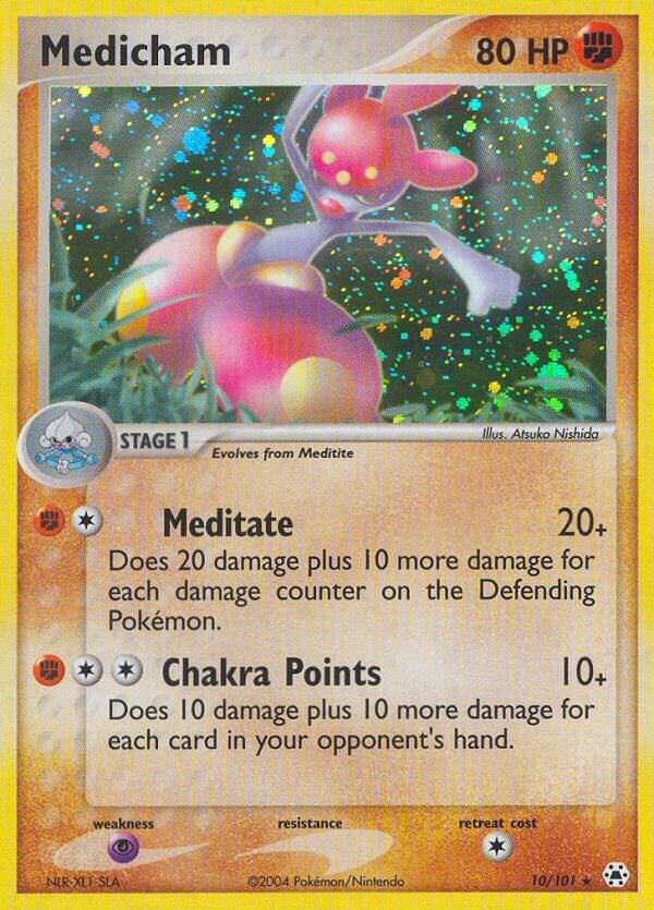 Pokémon Medicham #10/101 EX Hidden Legends Holo Rare Reverse Holofoil Lightly Played English Trading Card — catalog front, TCGplayer SKU 2875860