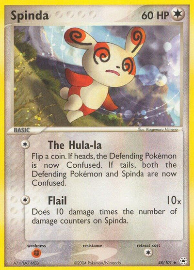 Pokémon Spinda #48/101 EX Hidden Legends Uncommon Reverse Holofoil Near Mint Trading Card