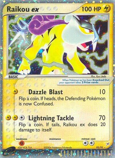 Pokémon Raikou ex #92/95 EX Team Magma vs Team Aqua Ultra Rare Holofoil Near Mint Trading Card