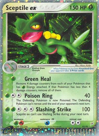 Pokémon Sceptile ex #93/95 EX Team Magma vs Team Aqua Ultra Rare Holofoil Near Mint English Trading Card — catalog front, TCGplayer SKU 2876237