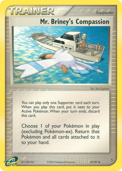 Pokémon Mr. Briney's Compassion #87/97 EX Dragon Uncommon Reverse Holofoil Lightly Played English Trading Card — catalog front, TCGplayer SKU 2877015
