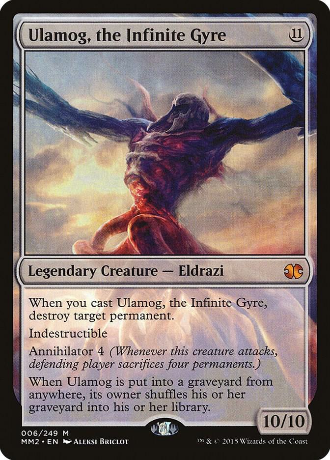 Magic Ulamog, the Infinite Gyre #6 Modern Masters 2015 Mythic Rare Non-Foil Near Mint English Trading Card — catalog front, TCGplayer SKU 2878247