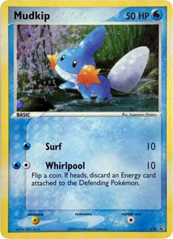 Pokémon Mudkip - 018 #018 Nintendo Promos EX Deck Tin Holofoil Lightly Played English Trading Card — catalog front, TCGplayer SKU 2882445