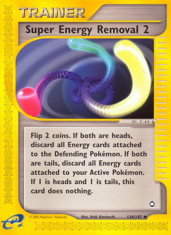 Pokémon Super Energy Removal 2 #134/147 Aquapolis Uncommon Reverse Holofoil Near Mint English Trading Card — catalog front, TCGplayer SKU 2891197