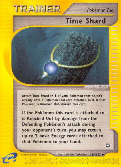 Pokémon Time Shard #135/147 Aquapolis Uncommon Reverse Holofoil Near Mint English Trading Card — catalog front, TCGplayer SKU 2891232