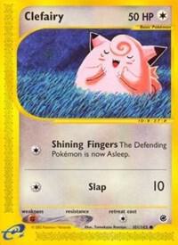 Pokémon Clefairy #101/165 Expedition Common Reverse Holofoil Near Mint English Trading Card — catalog front, TCGplayer SKU 2893041