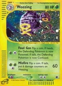 Pokémon Weezing #032/165 Expedition 32 Reverse Holofoil Damaged English Trading Card — catalog front, TCGplayer SKU 2894240