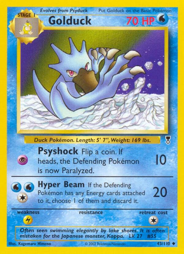 Pokémon Golduck #043/110 Legendary Collection Uncommon Reverse Holofoil Lightly Played English Trading Card — catalog front, TCGplayer SKU 2895347