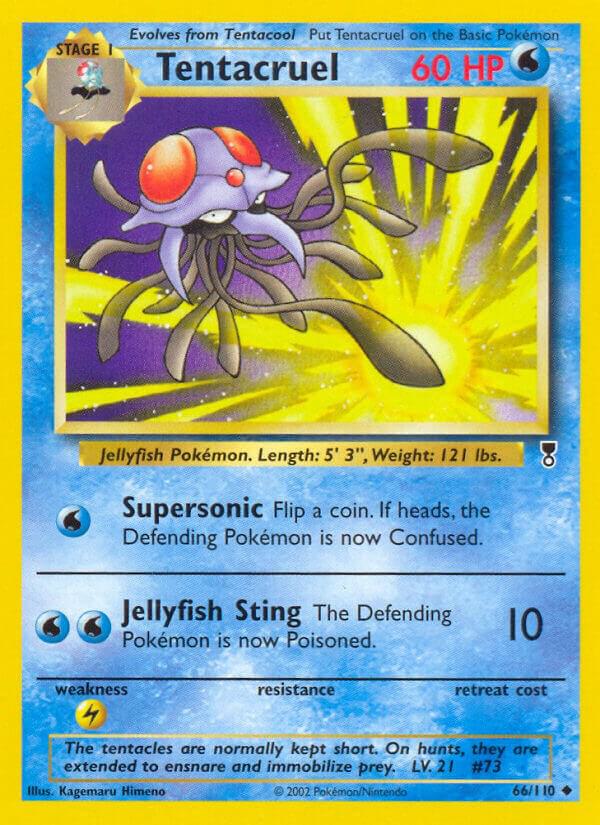 Pokémon Tentacruel #066/110 Legendary Collection Uncommon Reverse Holofoil Heavily Played English Trading Card — catalog front, TCGplayer SKU 2895739