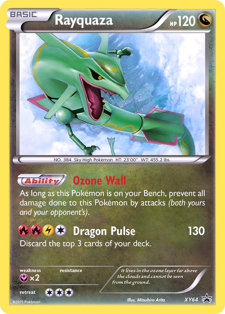 Pokémon Rayquaza #XY64 XY Promos Promo Holofoil Near Mint Trading Card