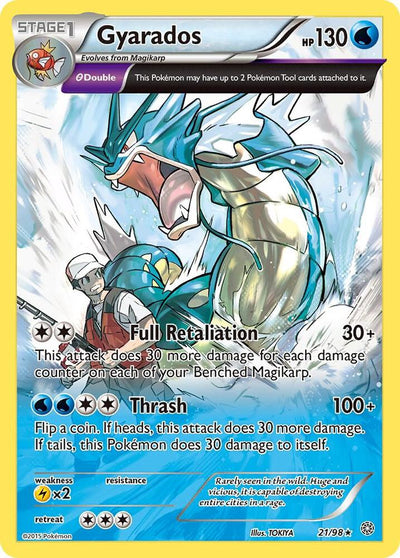 Pokémon Gyarados #21/98 XY - Ancient Origins 21 Holofoil Lightly Played Trading Card