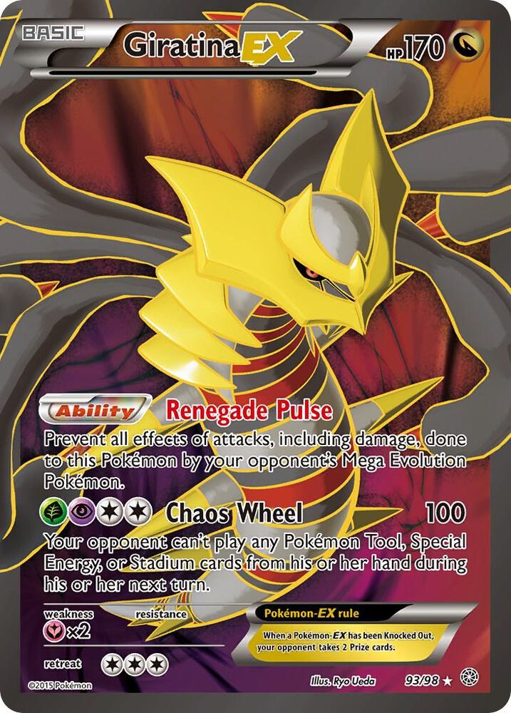 Pokémon Giratina EX #93/98 XY - Ancient Origins 93 Full Art Holofoil Near Mint Trading Card