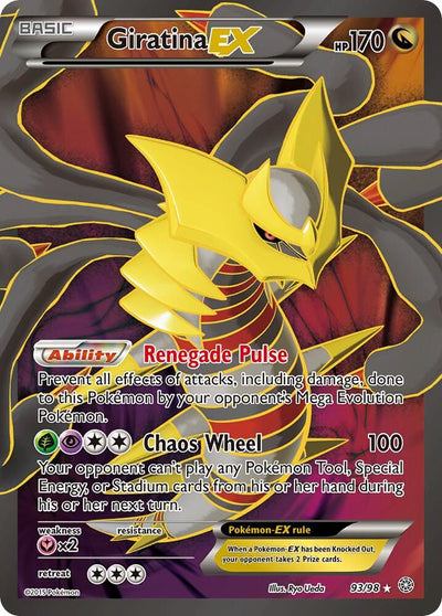 Pokémon Giratina EX #93/98 XY - Ancient Origins 93 Full Art Holofoil Near Mint Trading Card