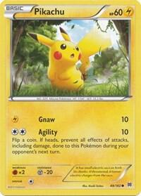 Pokémon Pikachu #48/162 XY - BREAKthrough Common Reverse Holofoil Near Mint English Trading Card — catalog front, TCGplayer SKU 3000187
