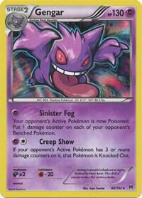 Pokémon Gengar #60/162 XY - BREAKthrough Holo Rare Holofoil Lightly Played English Trading Card — catalog front, TCGplayer SKU 3000298