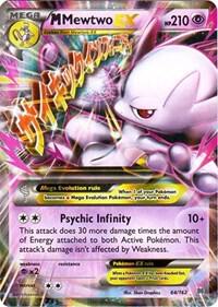 Pokémon M Mewtwo EX #64/162 XY - BREAKthrough 64 Holofoil Lightly Played English Trading Card — catalog front, TCGplayer SKU 3000323
