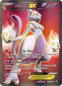 Pokémon Mewtwo EX #158/162 BREAKthrough 158 Full Art Holofoil Damaged English Trading Card — catalog front, TCGplayer SKU 3001221