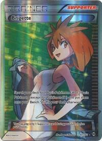 Pokémon Brigette #161/162 XY - BREAKthrough Full Art Holofoil Lightly Played English Trading Card — catalog front, TCGplayer SKU 3001253