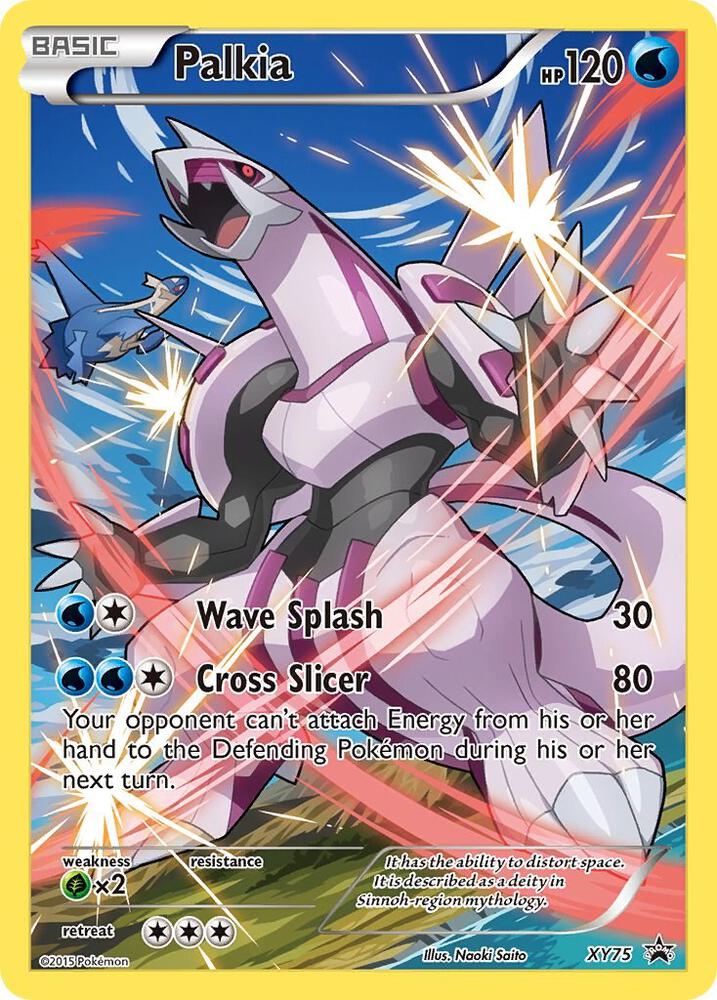 Pokémon Palkia #XY75 XY Promos Full Art Promo Holofoil Lightly Played Trading Card