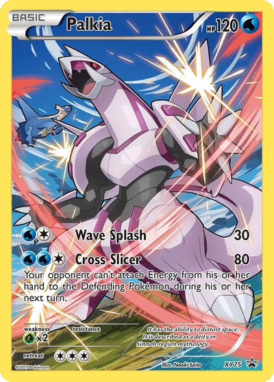 Pokémon Palkia #XY75 XY Promos Full Art Promo Holofoil Lightly Played Trading Card
