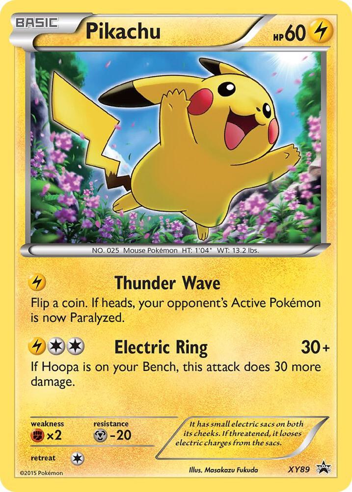 Pokémon Pikachu #XY89 XY Promos Collector Chest Holofoil Lightly Played English Trading Card — catalog front, TCGplayer SKU 3007738