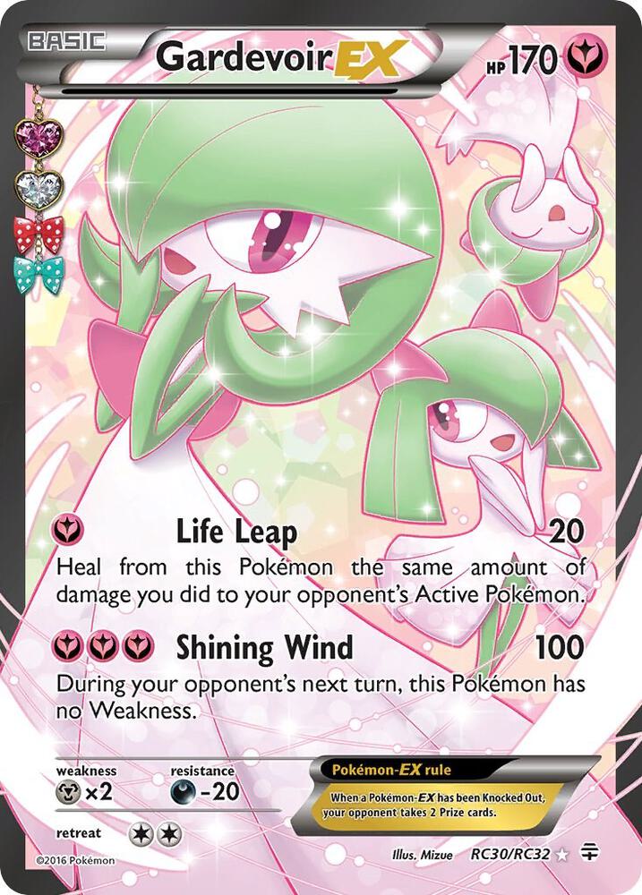 Pokémon Gardevoir EX #RC30/RC32 Generations: Radiant Collection Full Art Holofoil Moderately Played Trading Card