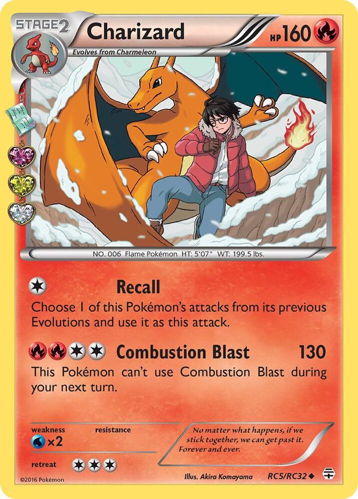 Pokémon Charizard #RC5/RC32 Generations: Radiant Collection Uncommon Holofoil Near Mint Trading Card