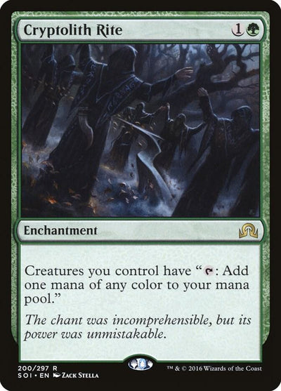 Magic Cryptolith Rite #200 Shadows over Innistrad Rare Non-Foil Near Mint English Trading Card — catalog front, TCGplayer SKU 3102336